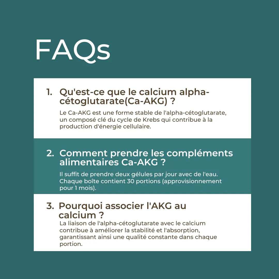 Calcium Alpha-Cétoglutarate (Ca-AKG)