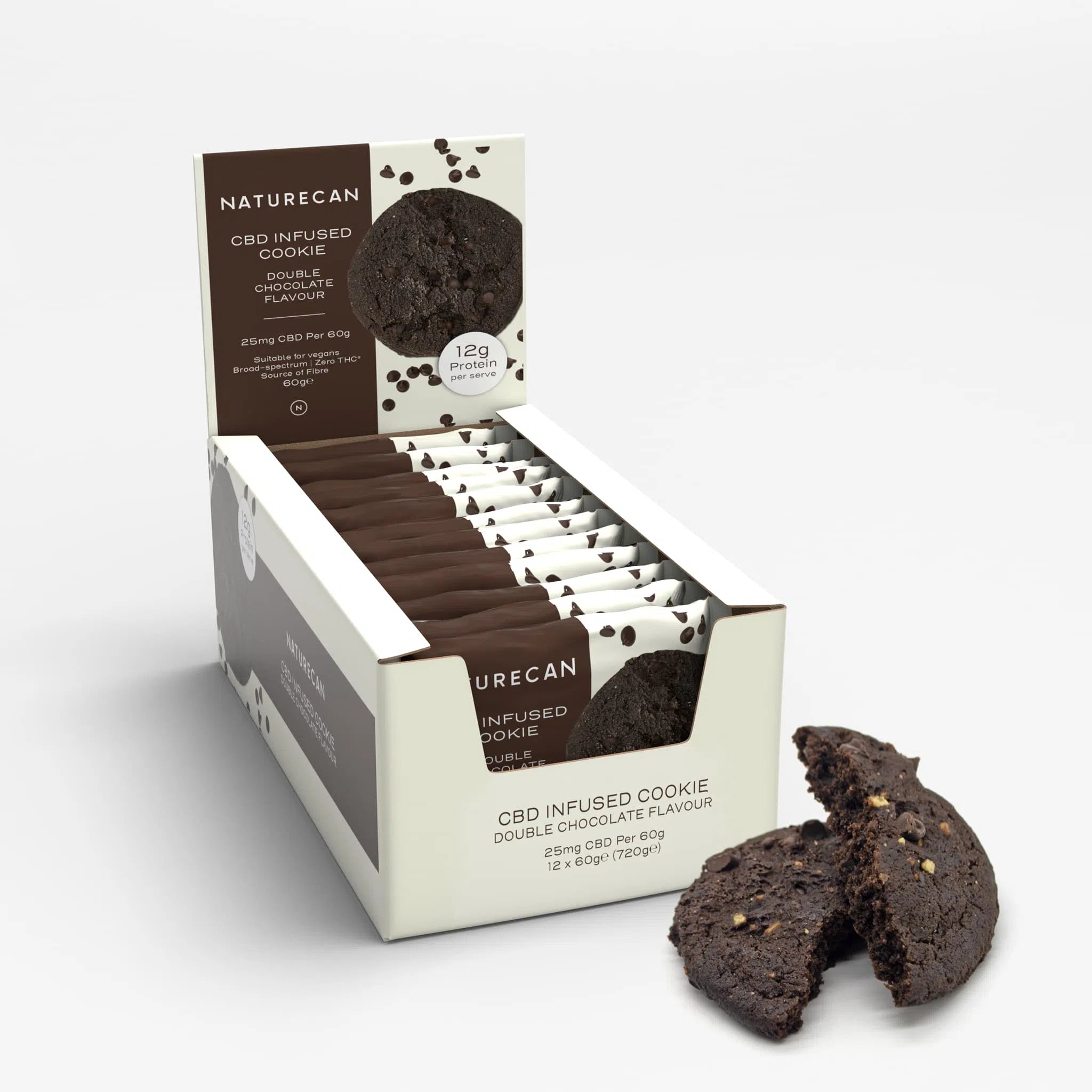 Cookies au CBD chocolat boite
