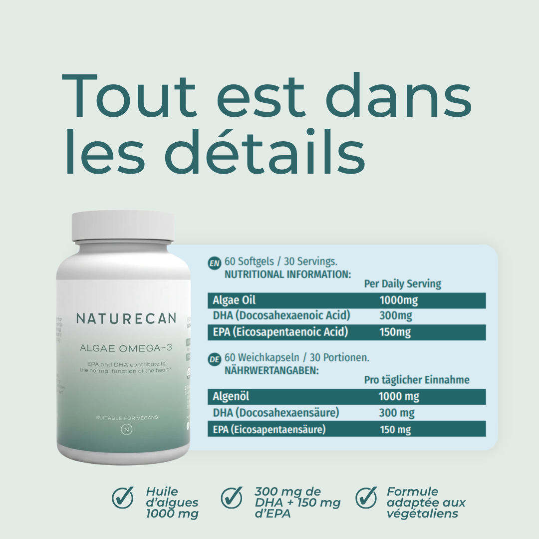 Omega-3 Vegan en Capsules ingredients