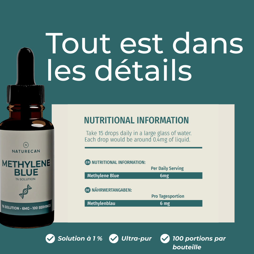 Bleu de méthylène ultra-pur naturecan