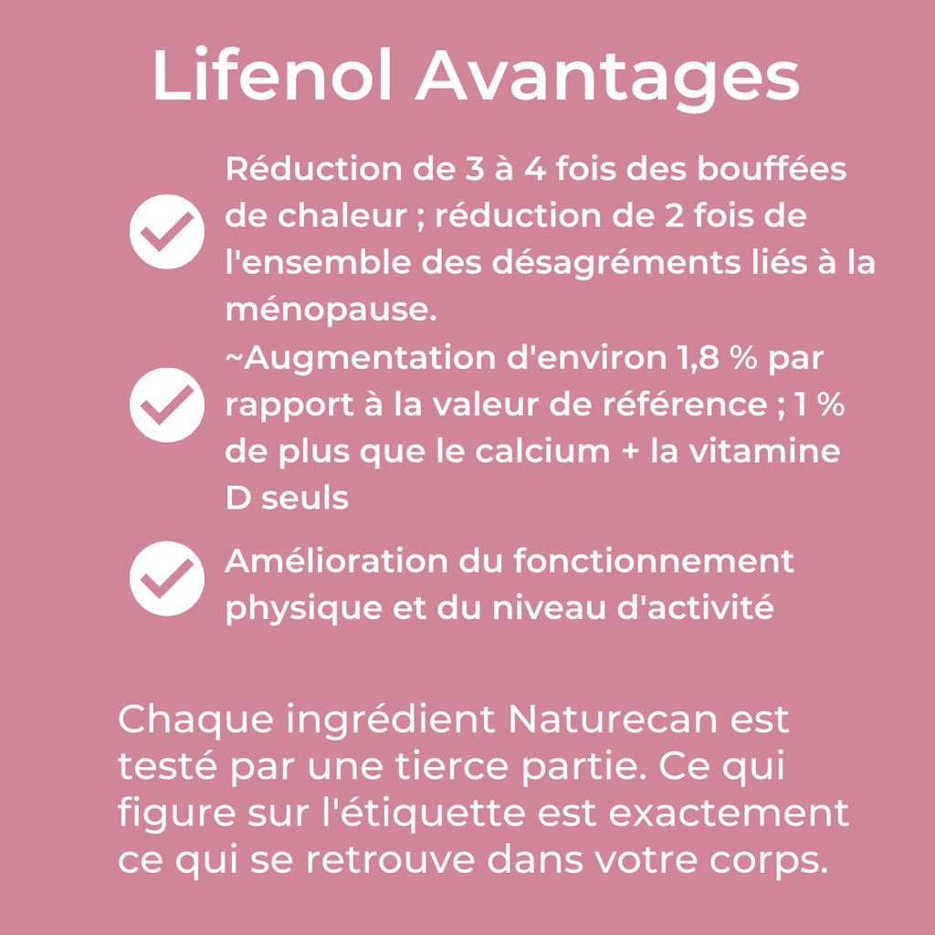 Complements alimentaires menopause