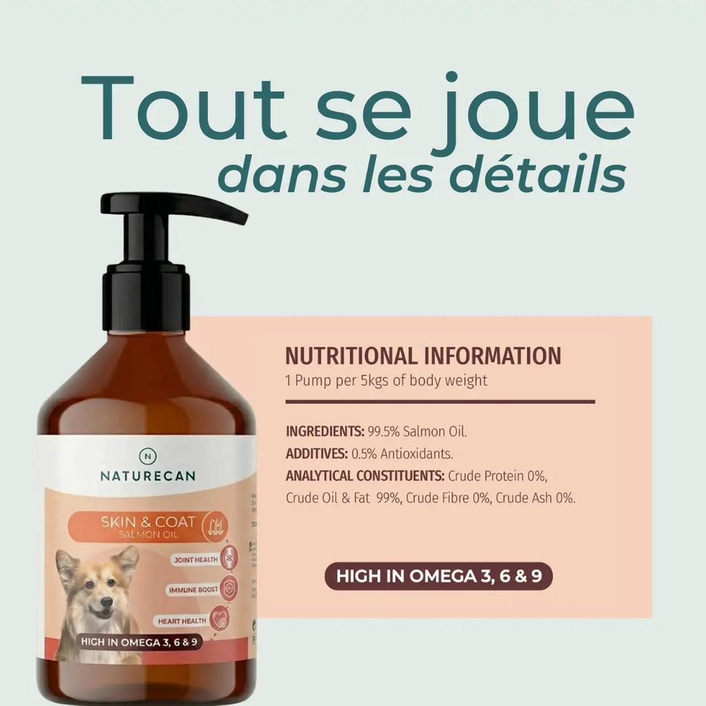 Huile de Saumon Pour Chiens
