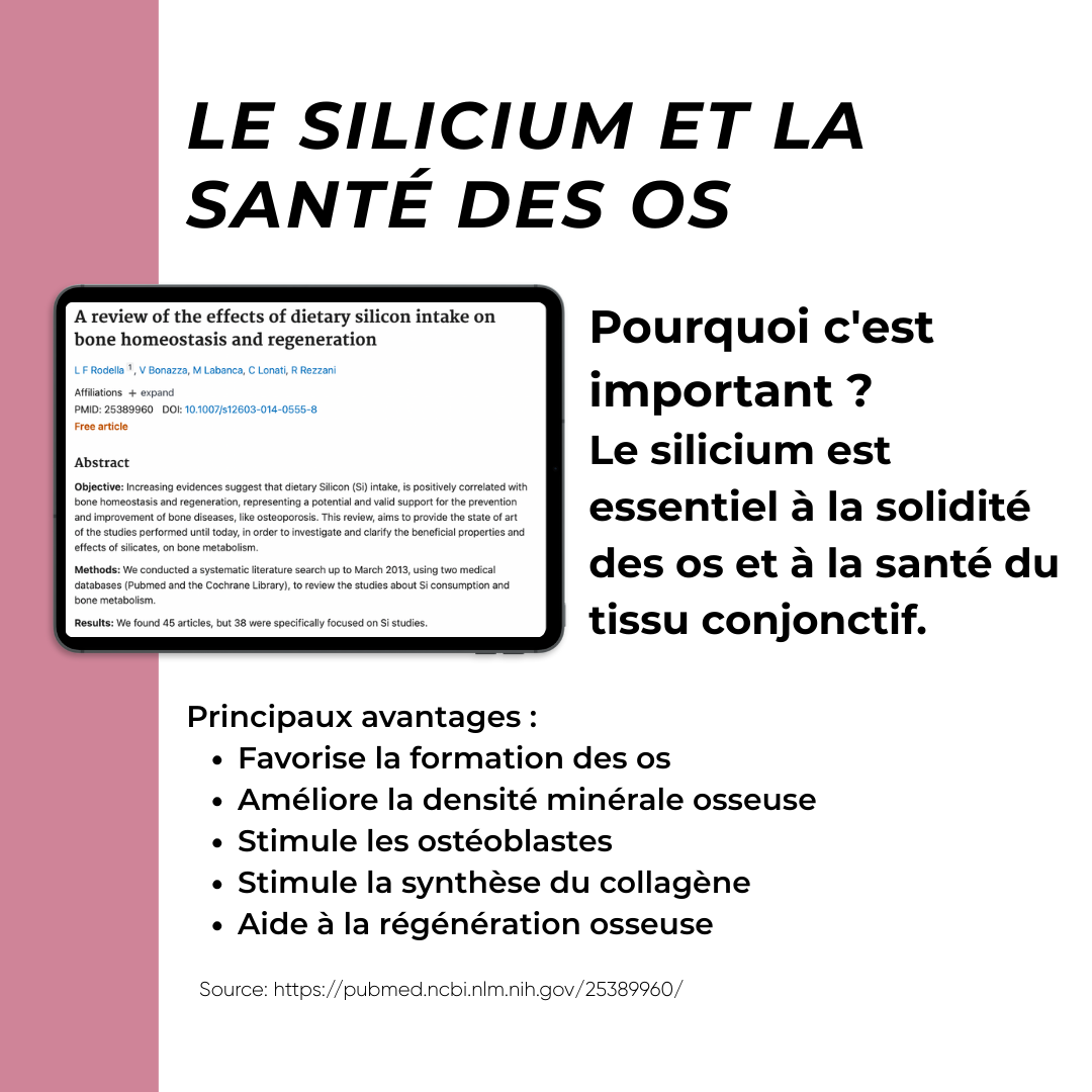 silice santé des os
