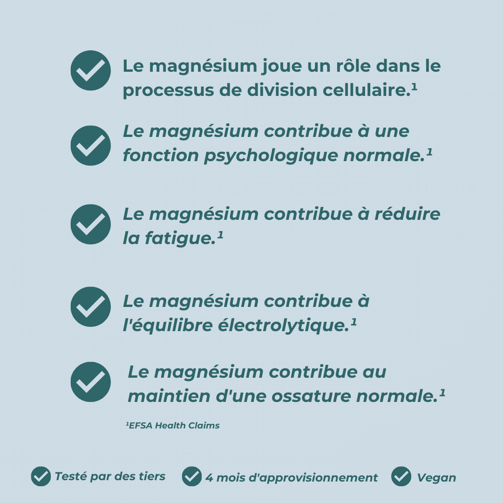 Magnésium avantages