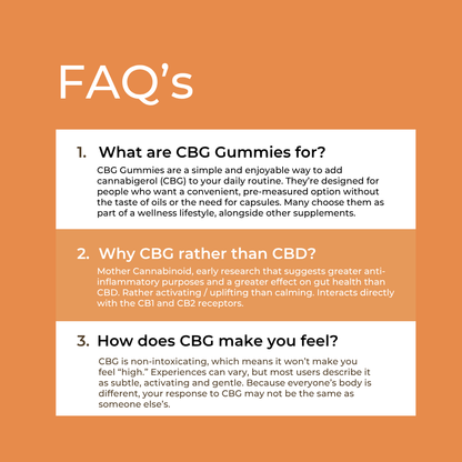 Gummies au CBG