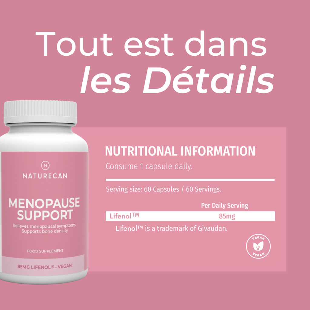 Complements alimentaires pour soulager la menopause
