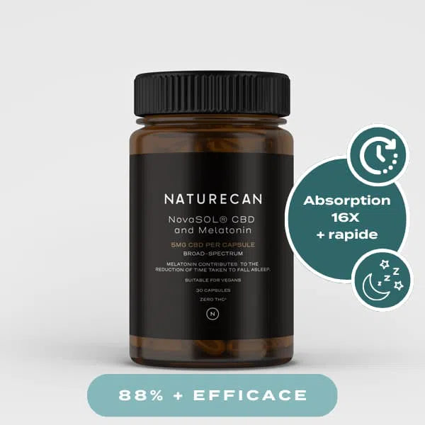 Capsules De CBD Et Mélatonine Pour Dormir | Naturecan France