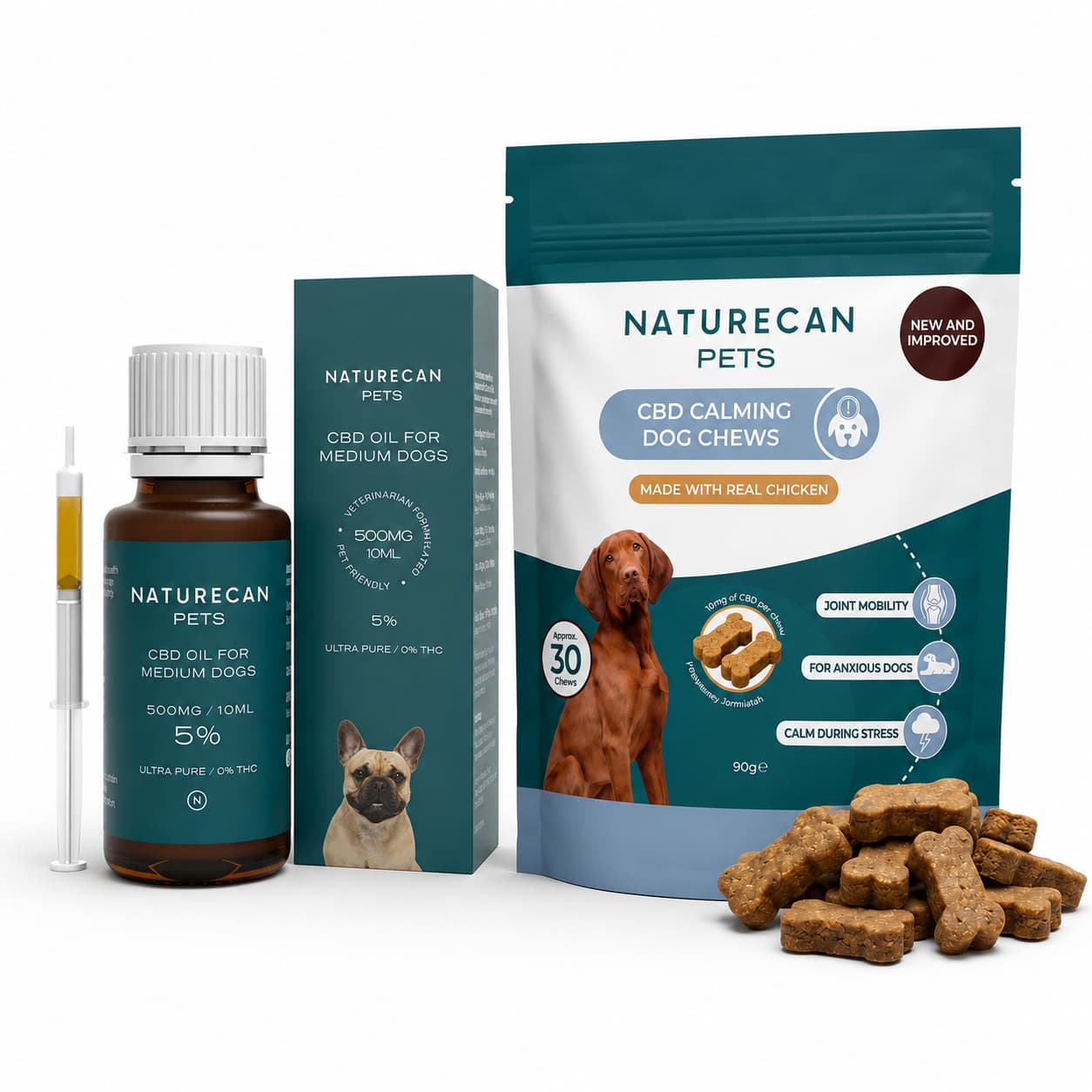 Coffret pour chien au CBD - calme et relaxation