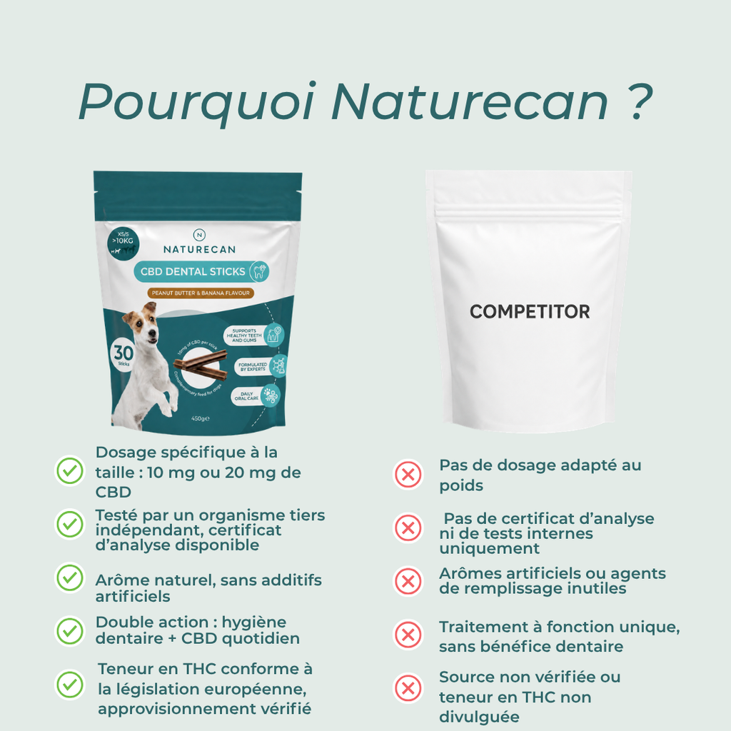 Bâtonnets dentaires naturecan