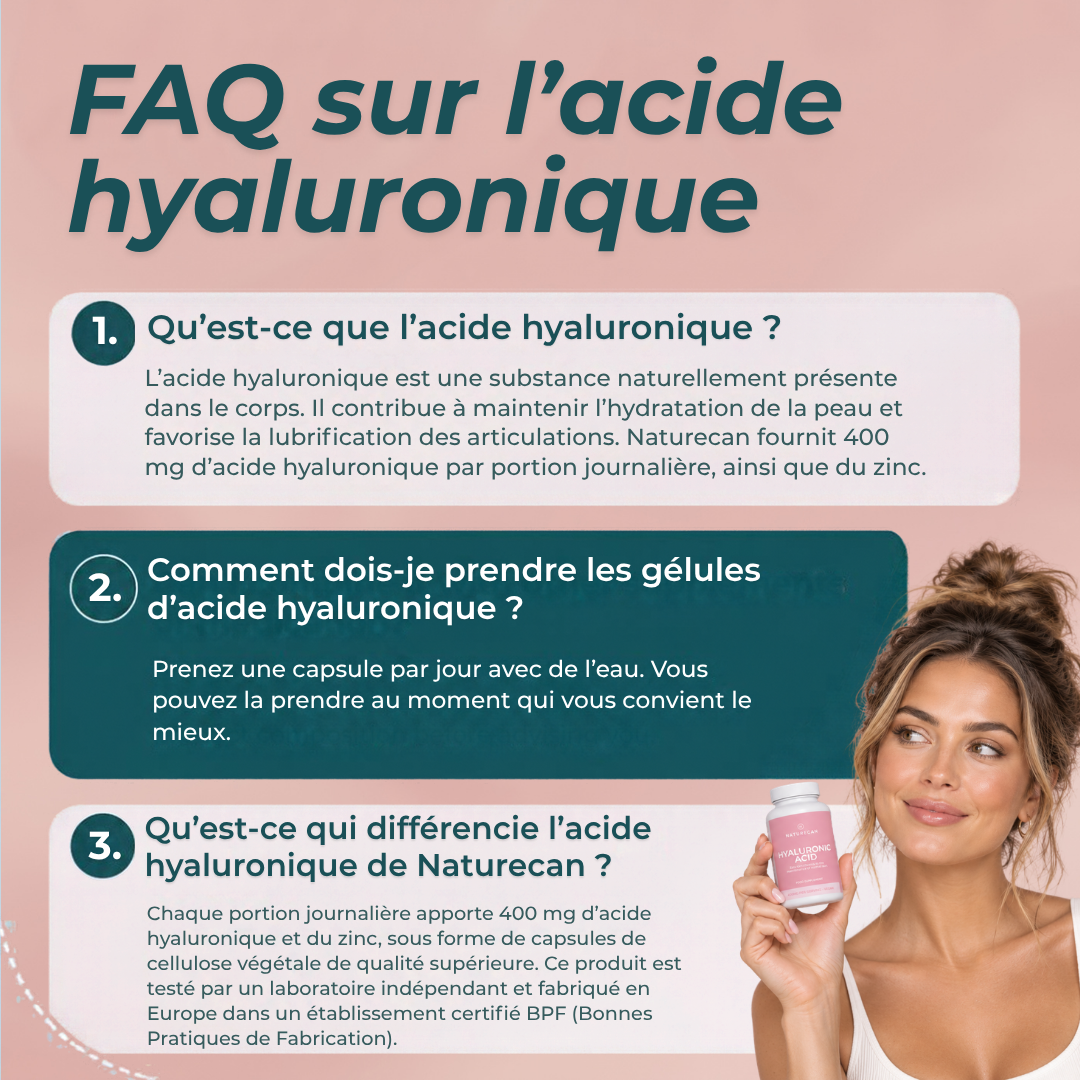 FAQ Capsules d'acide hyaluronique