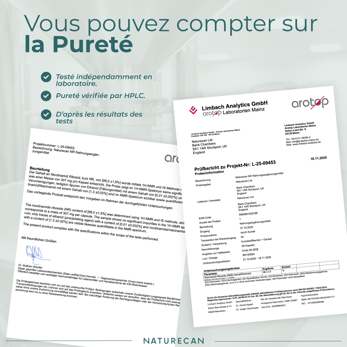 Supplément NAD (NR) Capsules