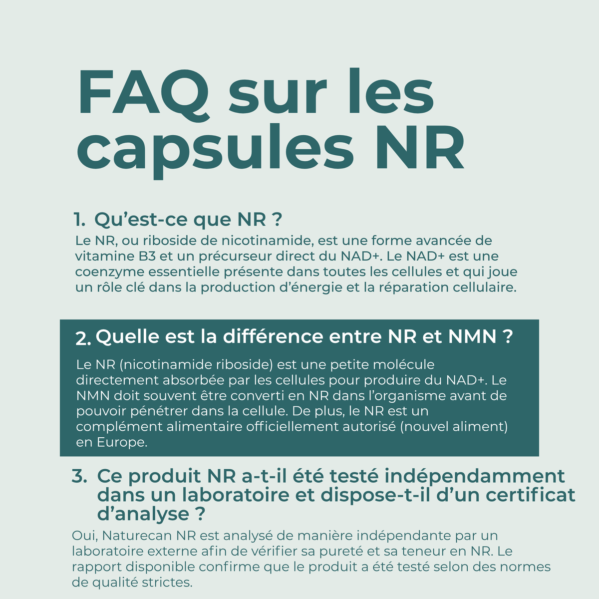 Supplément NAD (NR) Capsules