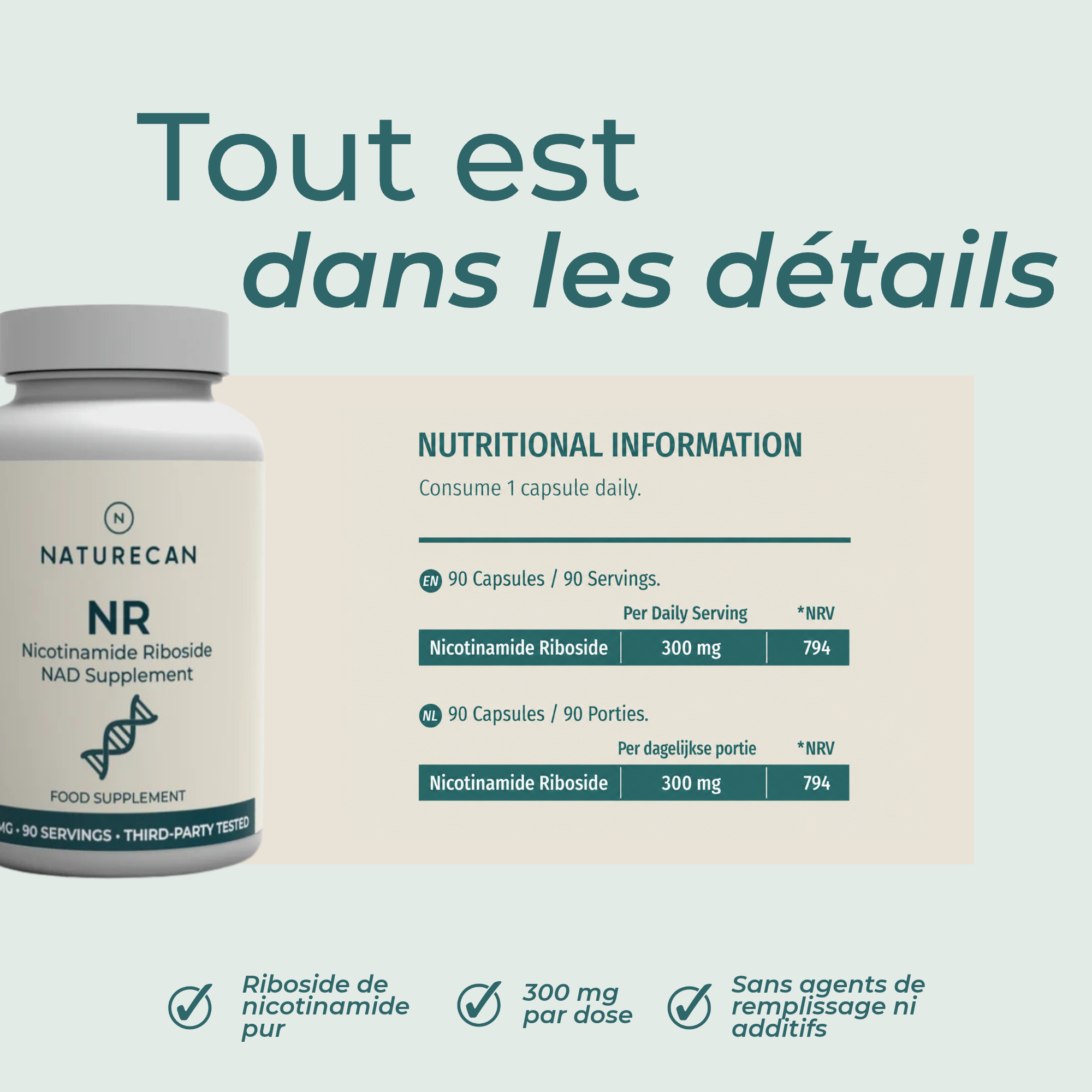 Supplément NAD (NR) Capsules
