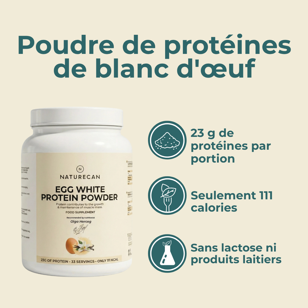 Poudre de protéines naturecan