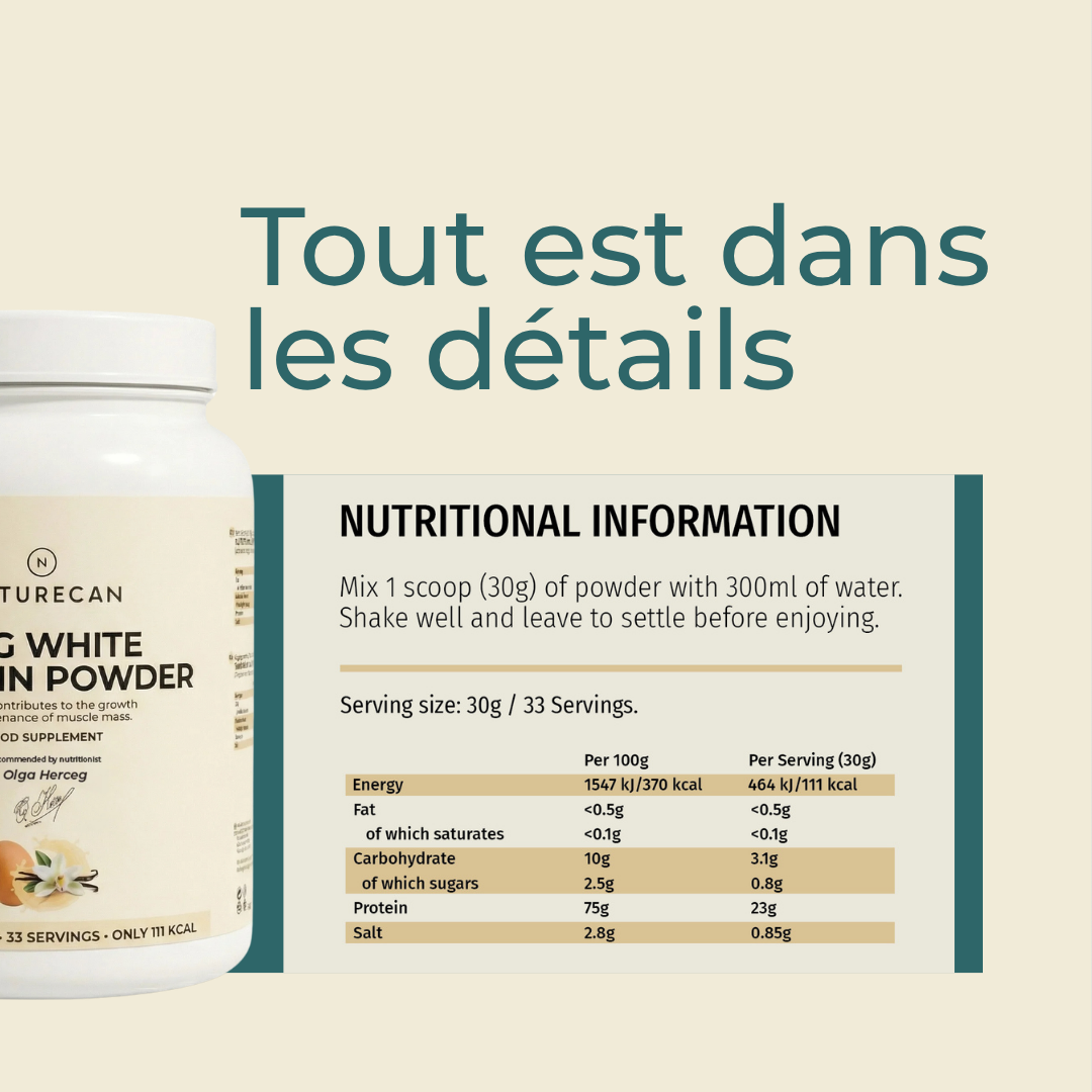 Protéines en poudre sans lactose Naturecan