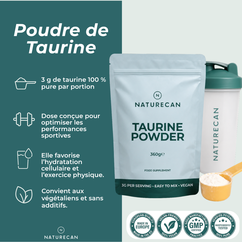 Poudre de taurine naturecan