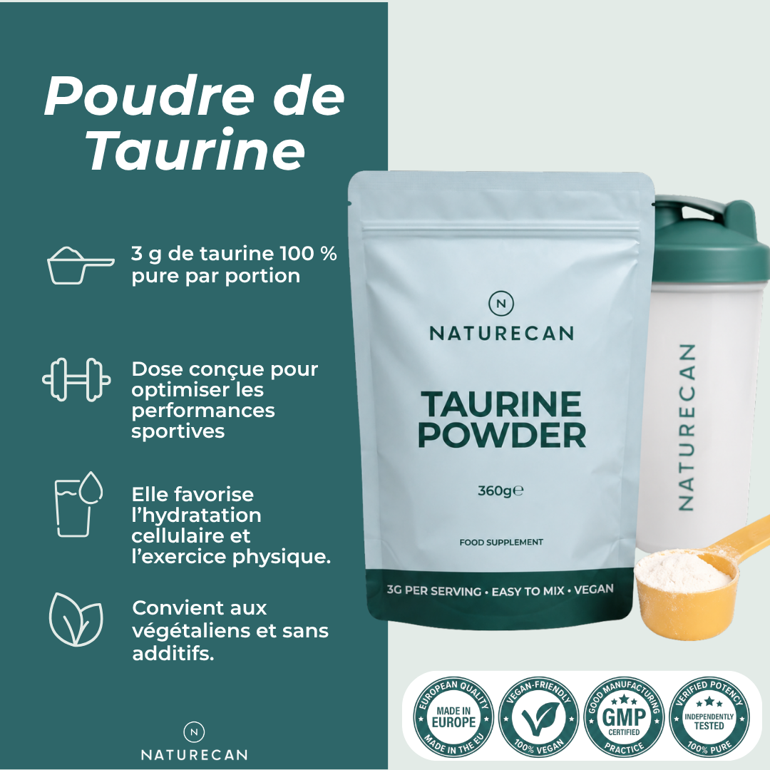 Poudre de taurine naturecan