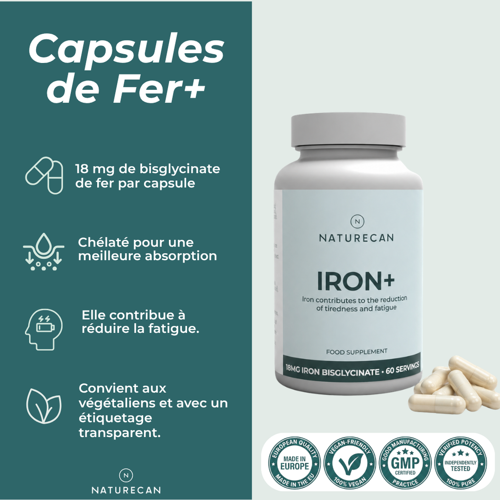 Comprimés de Fer vegan