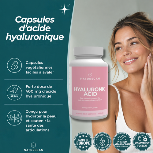 Capsules d'acide hyaluronique pour la peau