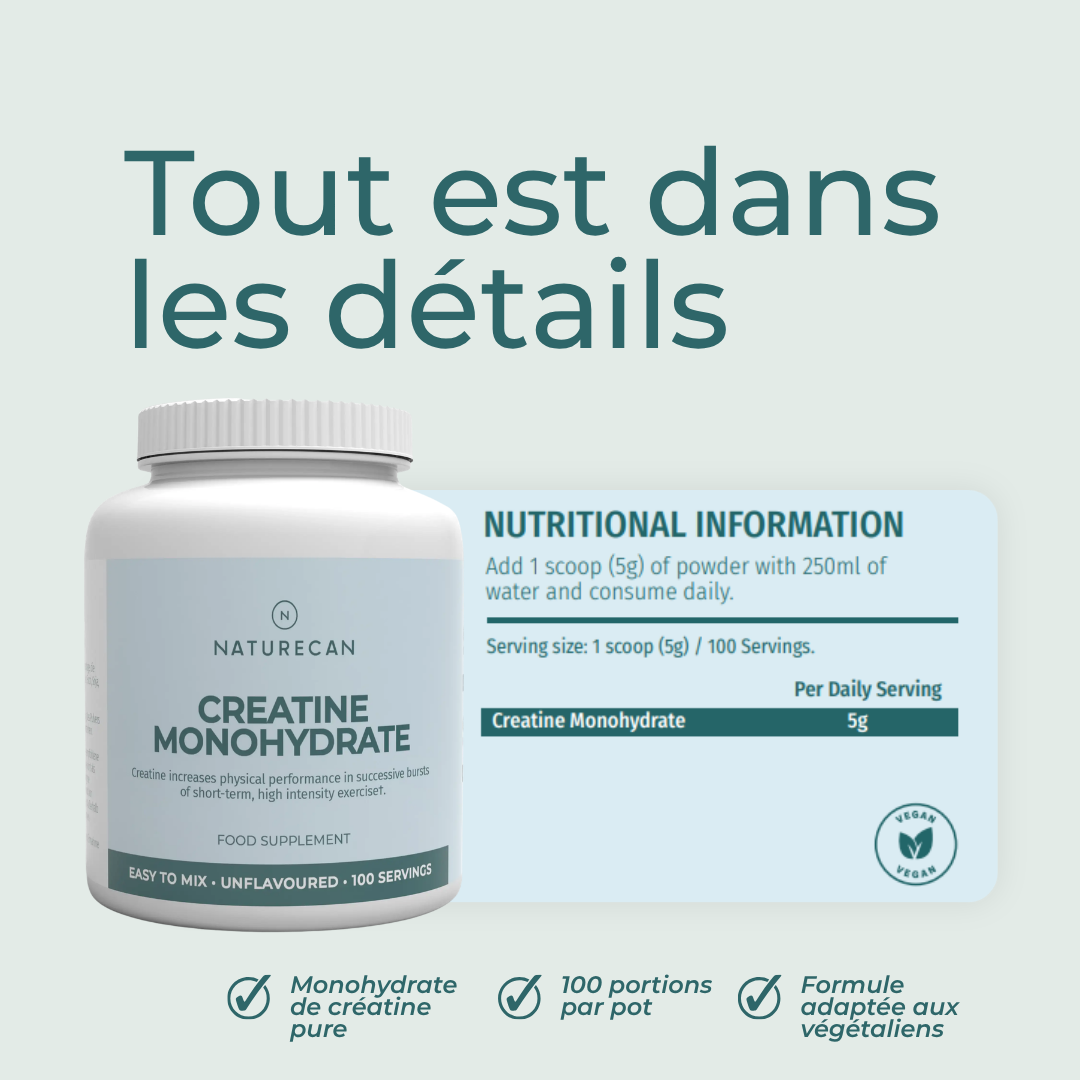 Créatine ingredients