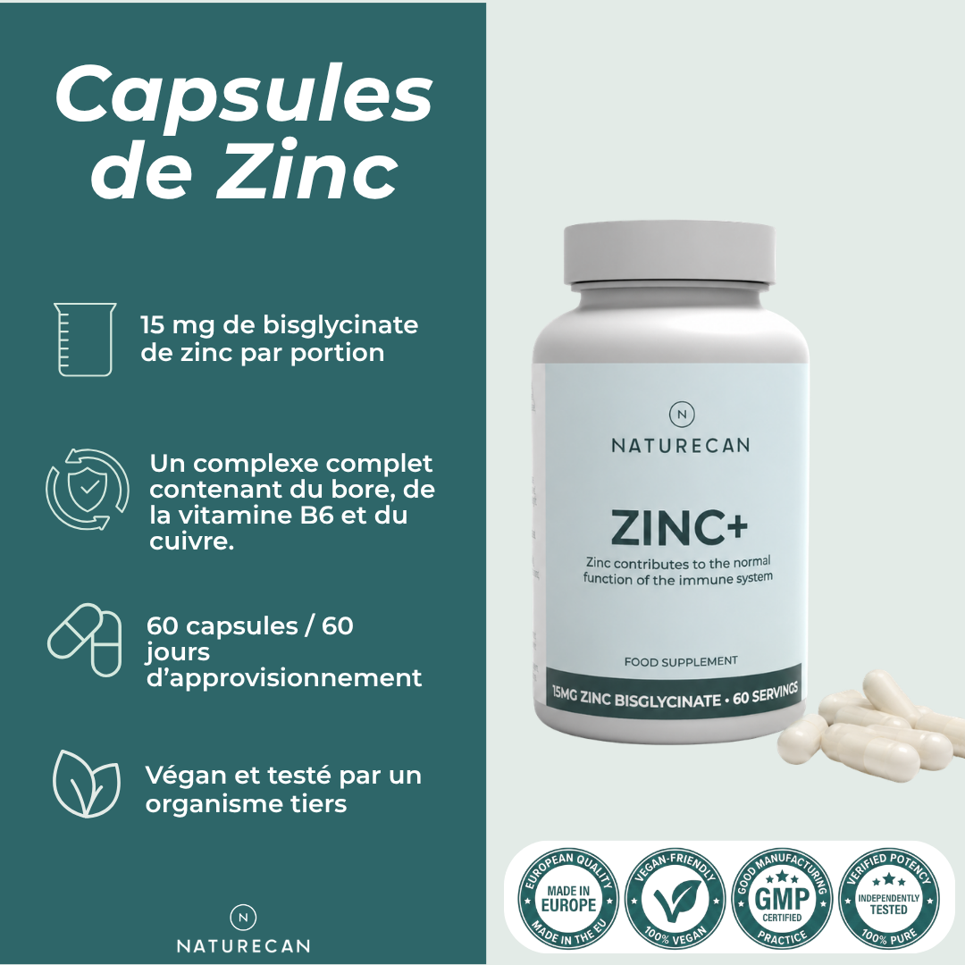  capsules de zinc