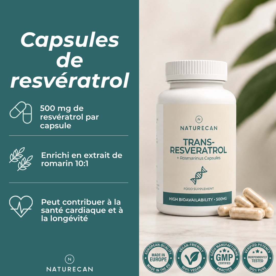 Suppléments de Resvératrol capsules