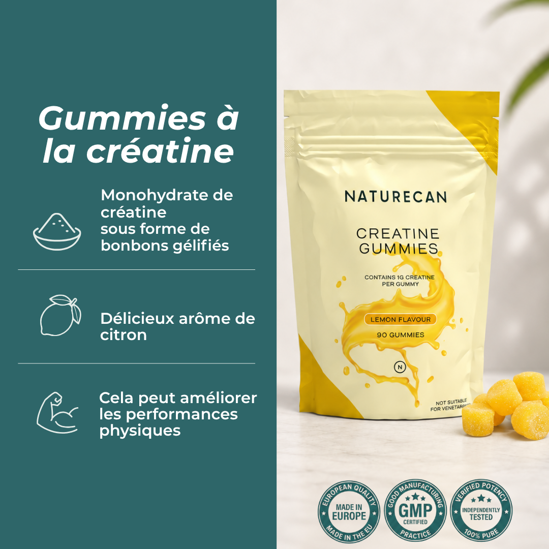 Gummies de créatine naturecan