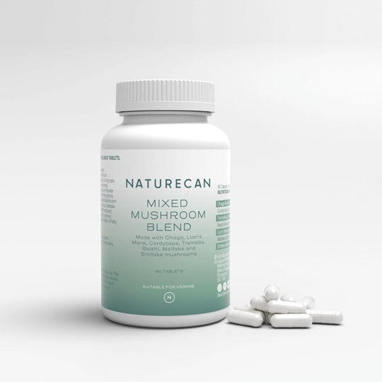 Complexe champignons comprimés avec Lions Mane, Chaga et Reishi