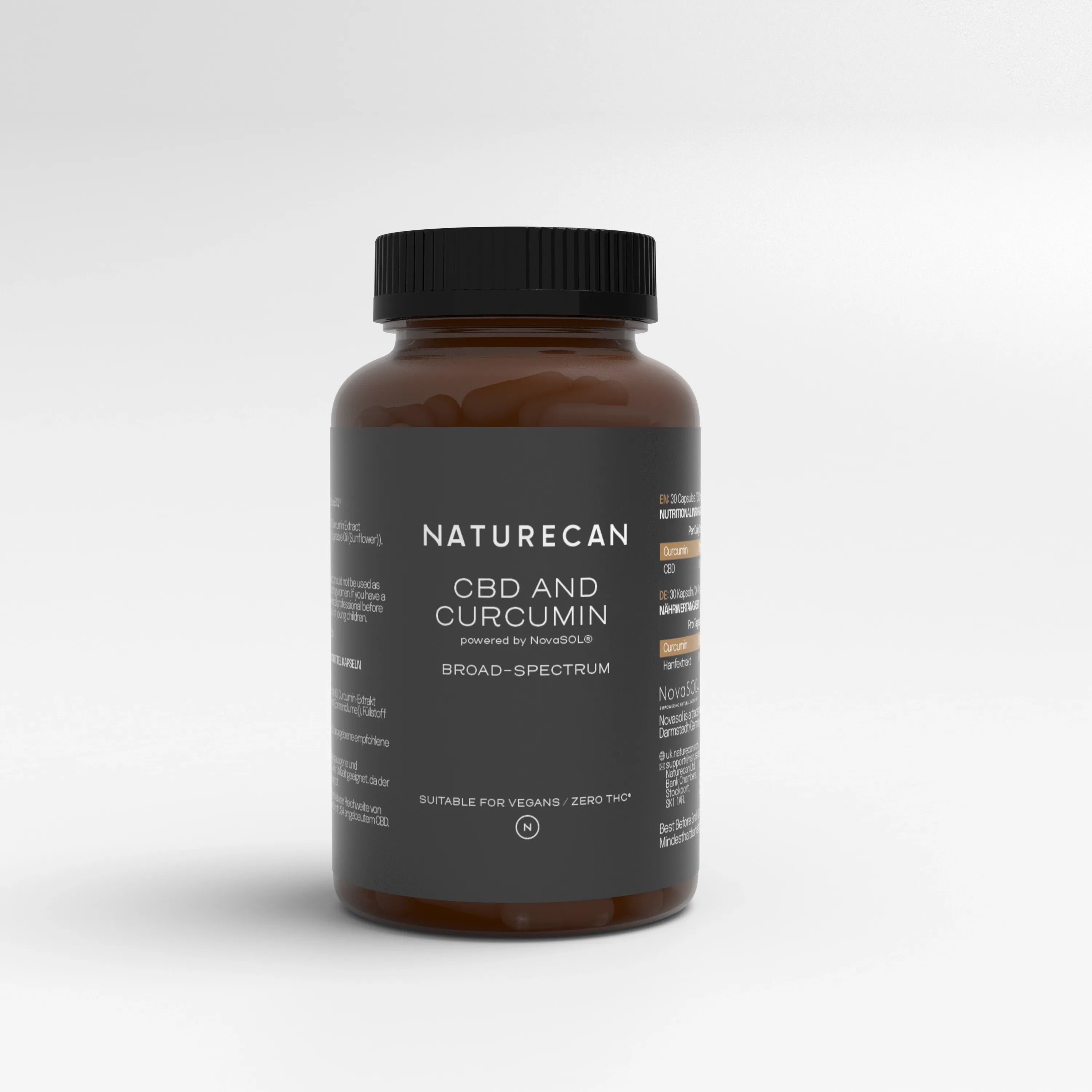 Capsules de CBD avec curcumine