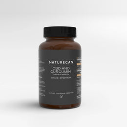 Capsules de CBD avec curcumine