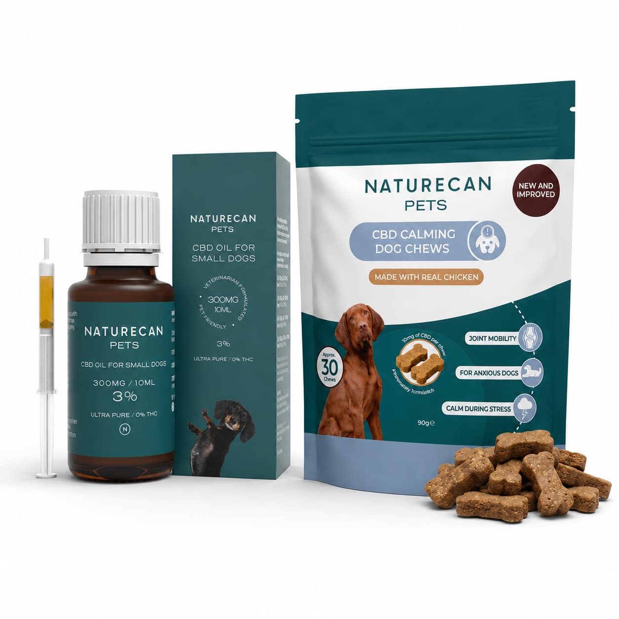 Coffret pour chien au CBD - calme et relaxation