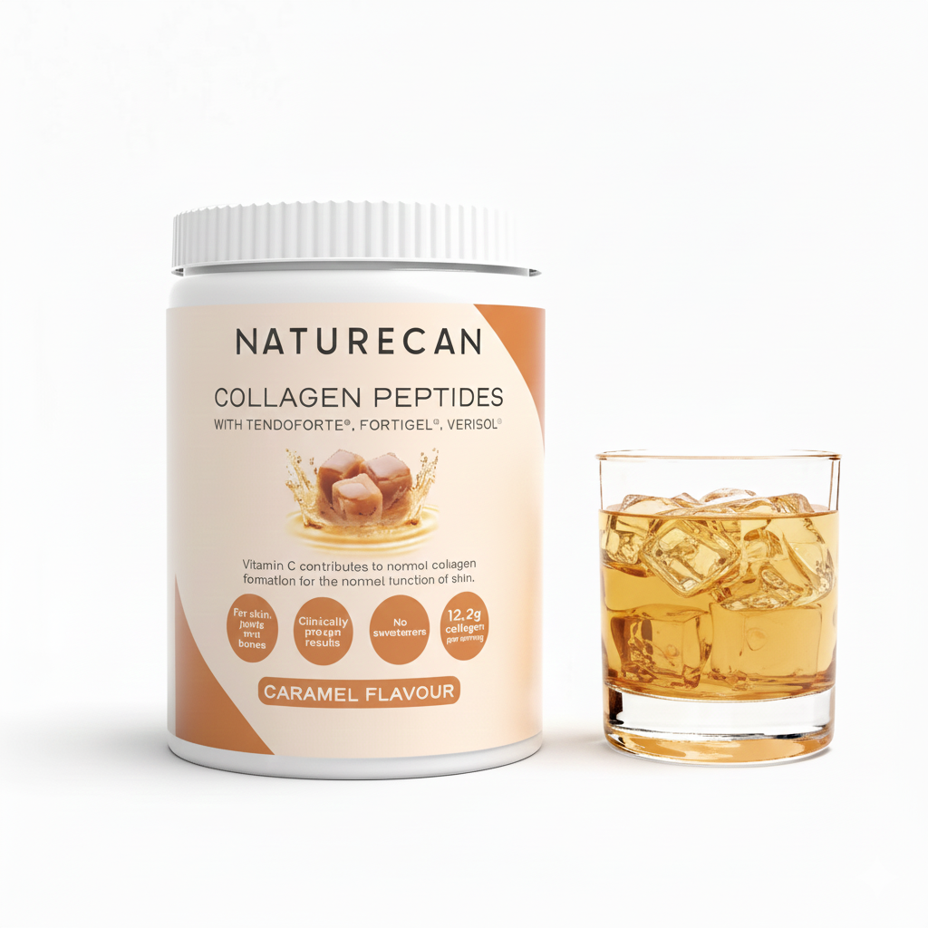 Peptides de collagène caramel