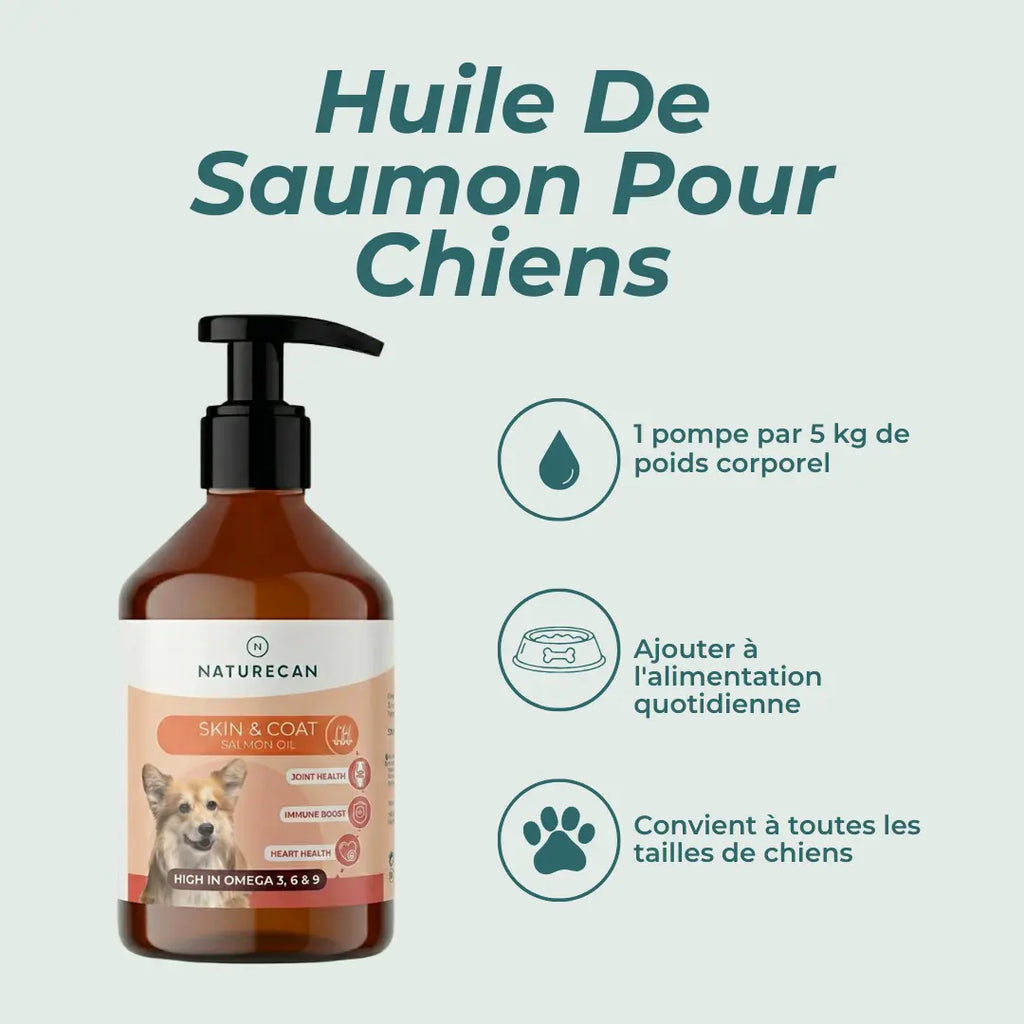 Huile de Saumon Pour Chiens